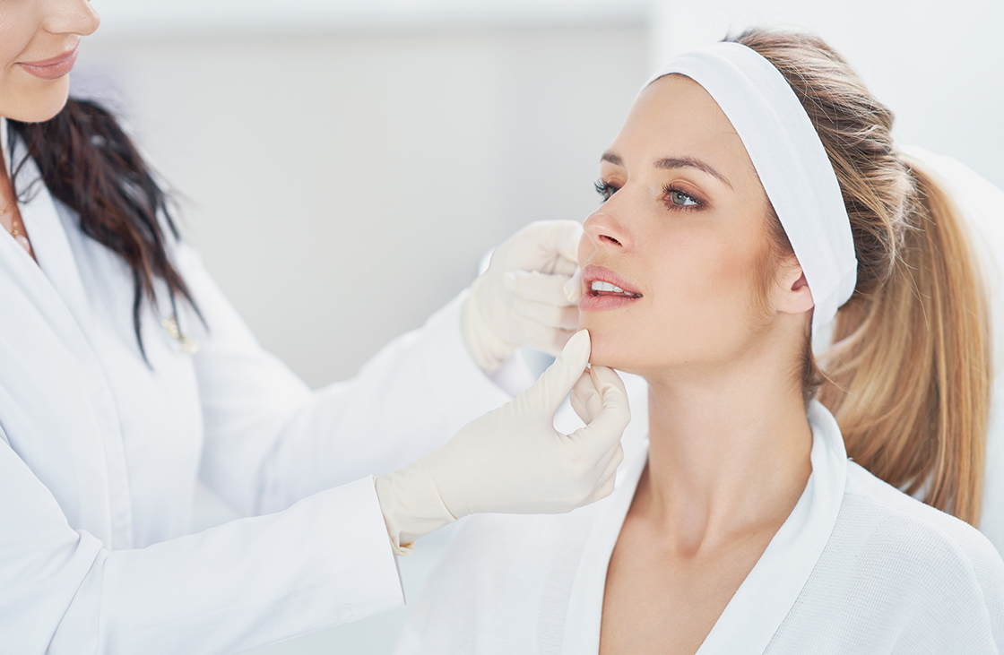 A scene of medical cosmetology treatments botox injection